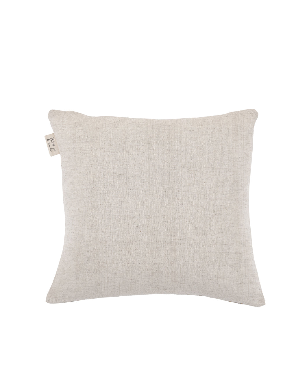 Ochre Hand Loomed Cotton Linen Pillow Cover