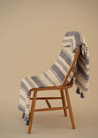 Clay Striped Cotton Muslin Throw