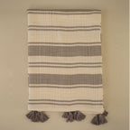 Clay Striped Cotton Muslin Throw