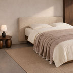 Mocha Reversible Muslin Throw & Bedspread